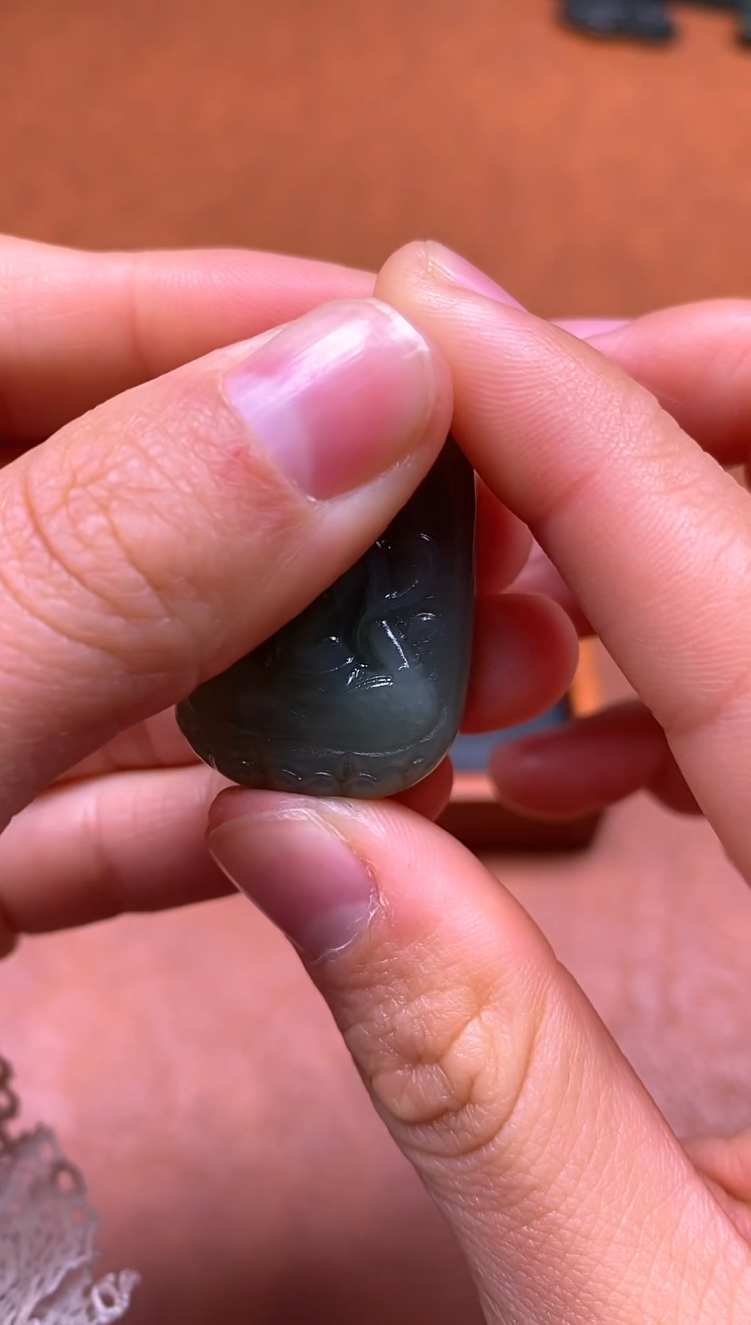 颈饰未镶嵌和田玉观音