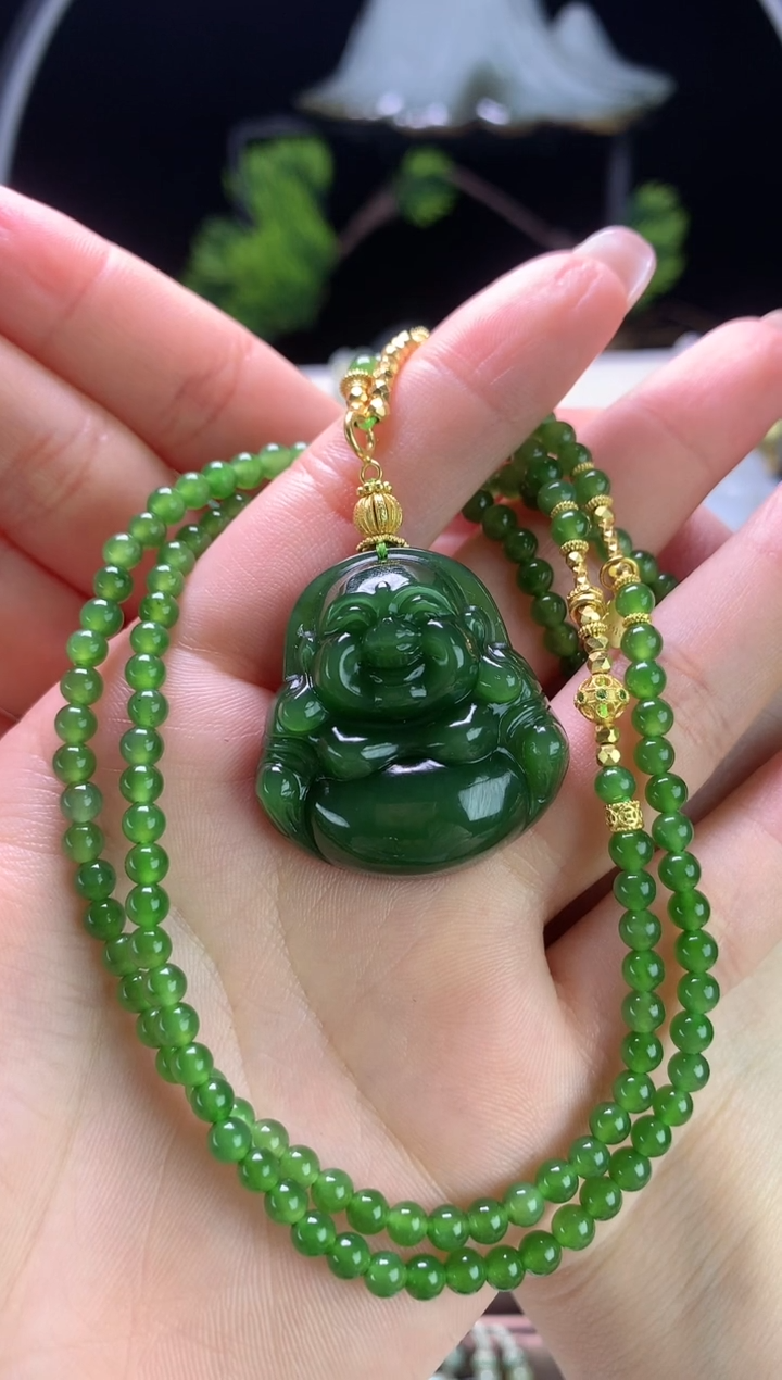 【闪购商品】和田玉颈饰未镶嵌精选吊坠 33mm佛公天然和田玉