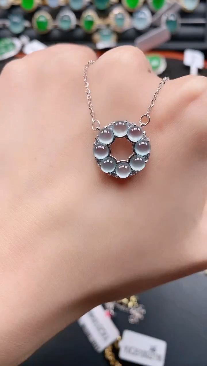 银S925镶嵌戒指翡翠1111111