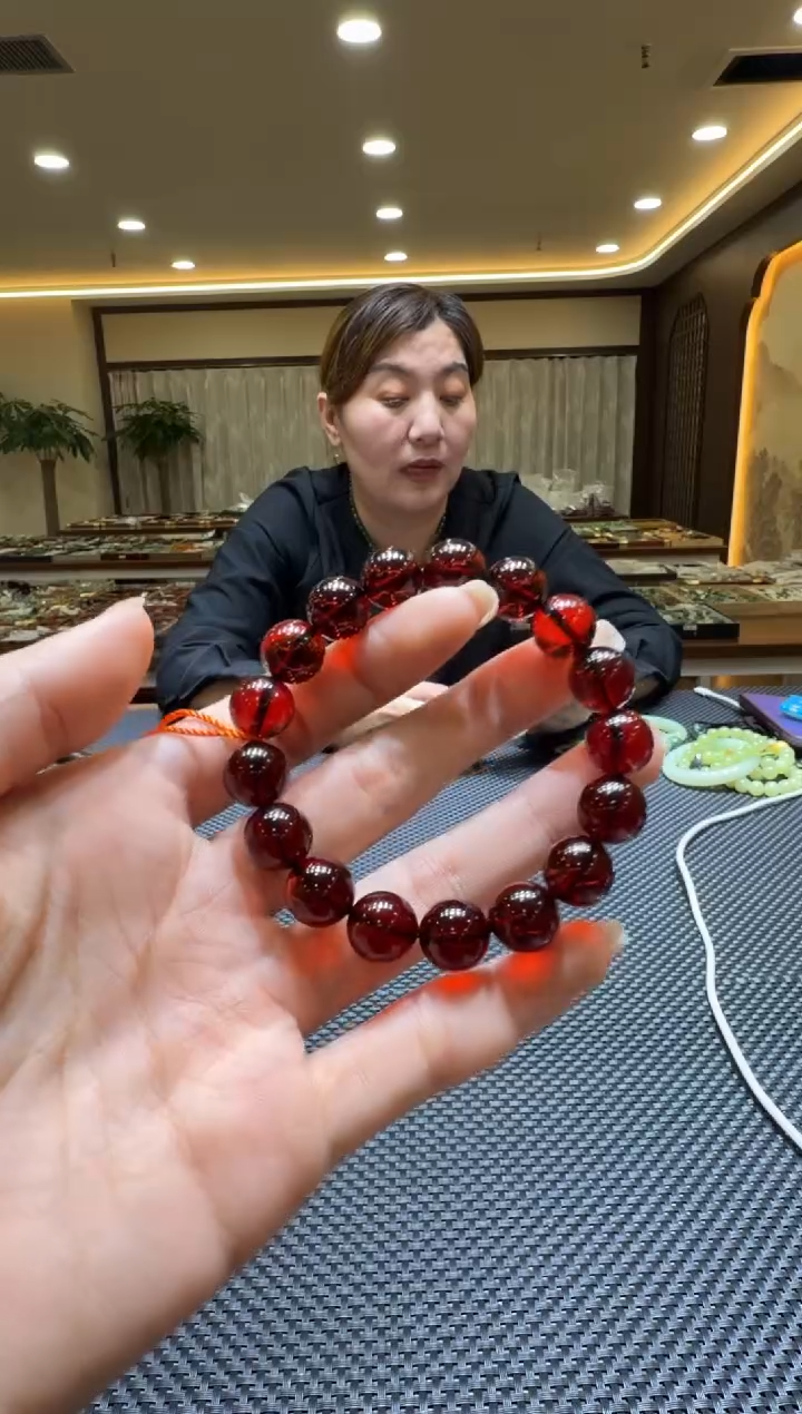 琥珀颈饰未镶嵌手串11mm