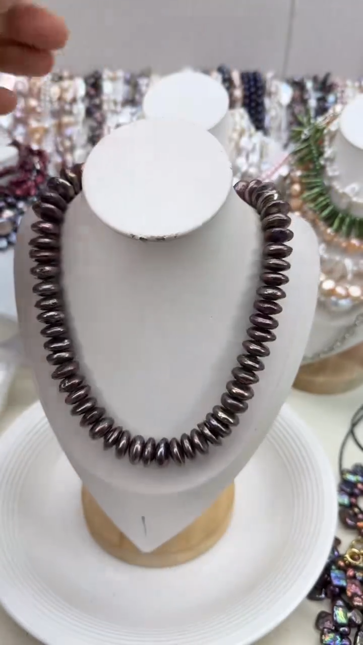 颈饰银S925镶嵌淡水珍珠1