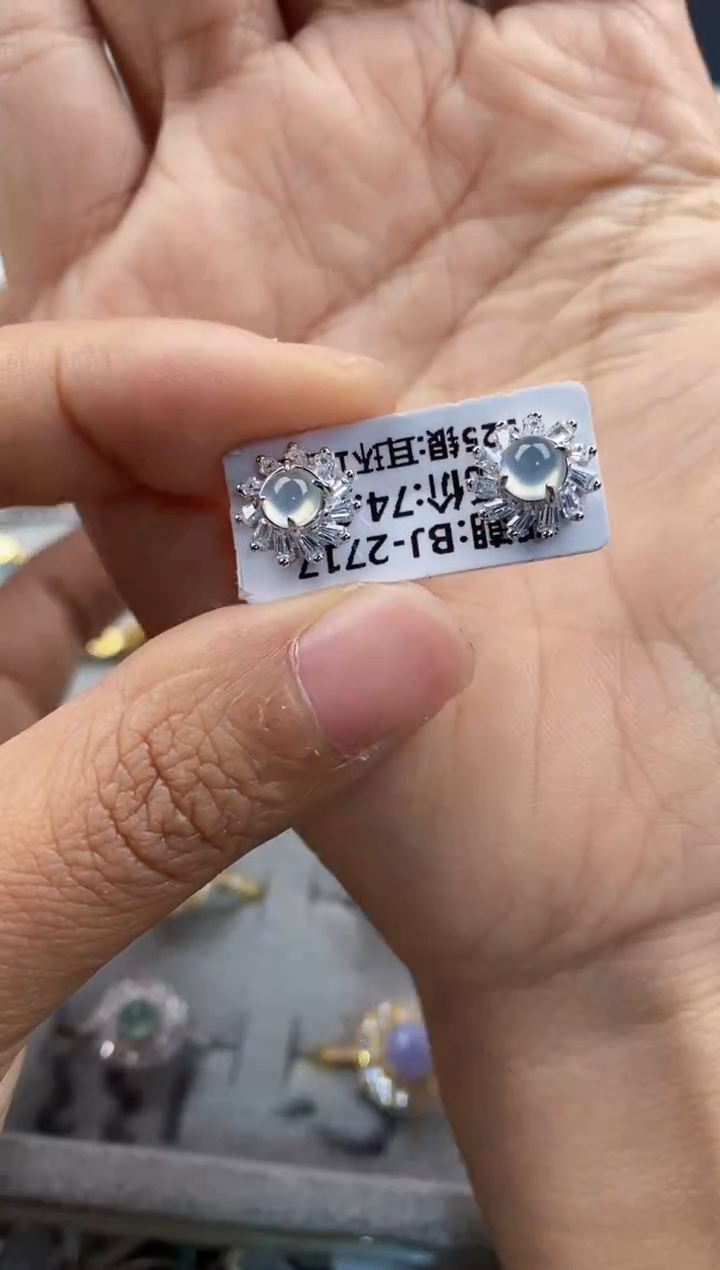 银S925镶嵌戒指翡翠111     1