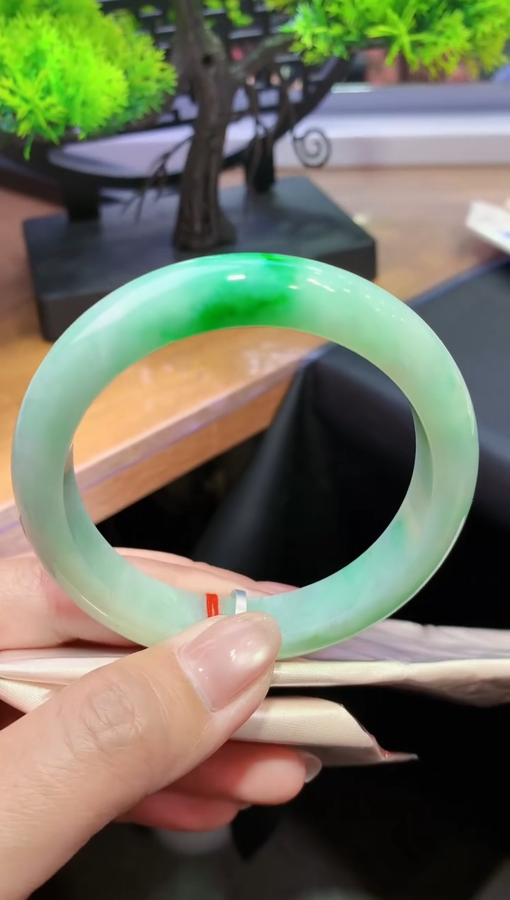 未镶嵌手镯翡翠-k59  天然缅甸A货翡翠60正圈