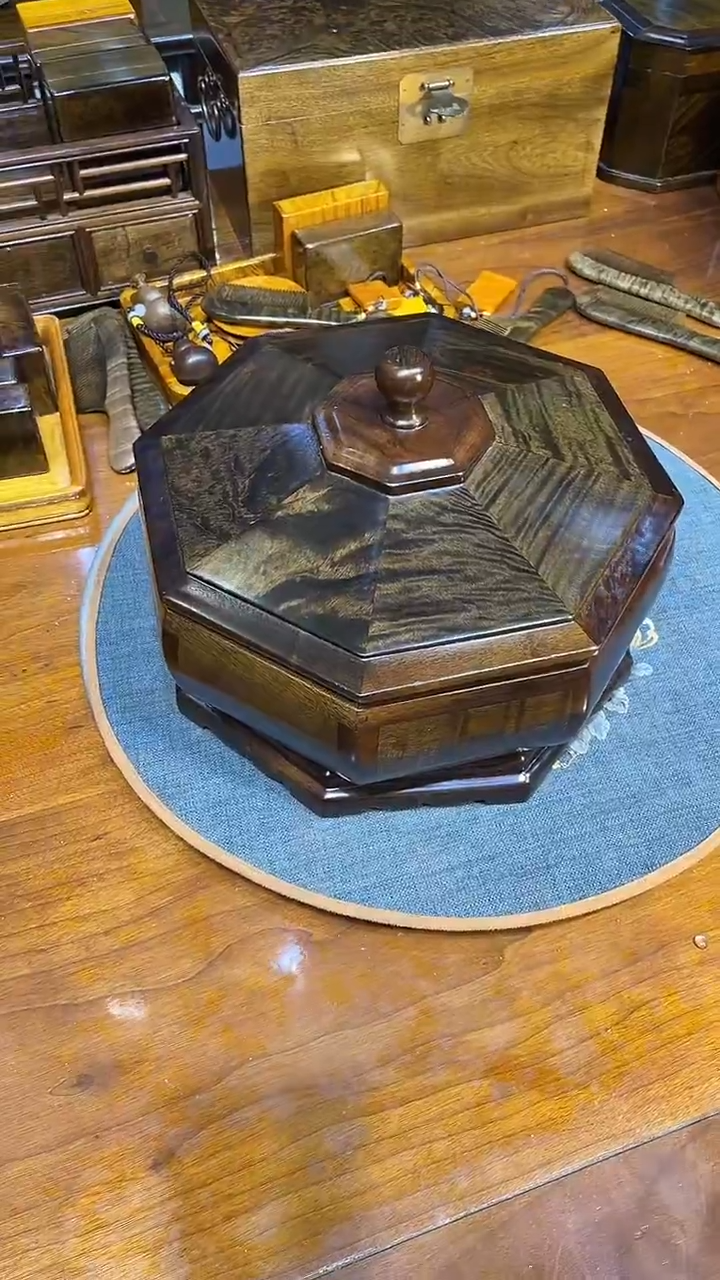 乌木类成套家具乌木果盘 s9