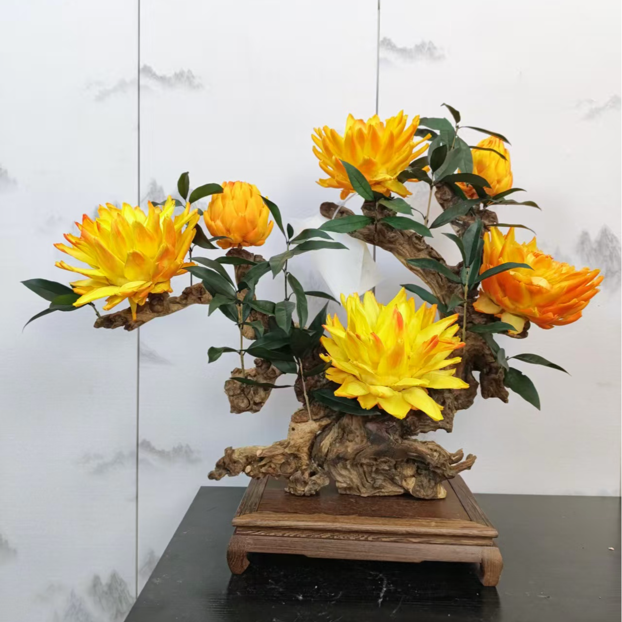 【招财进宝】永生花家居造景摆件