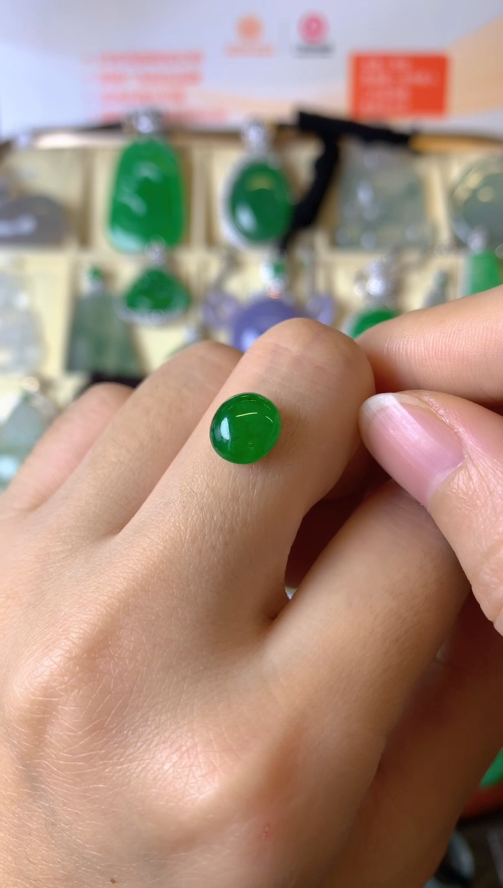 【闪购商品】定制翡翠未镶嵌1裸玉（客户意向镶嵌）