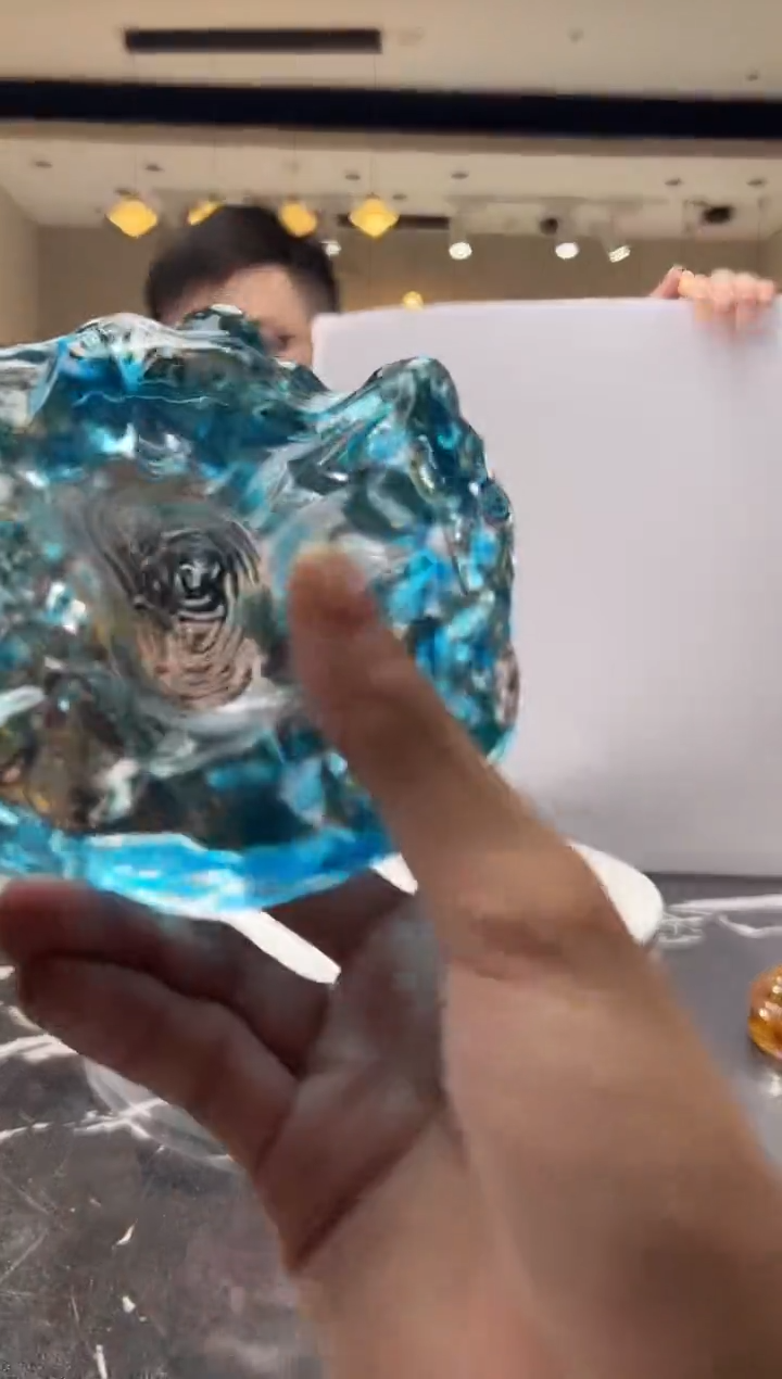 摆件巴比特美学 山河烟灰缸