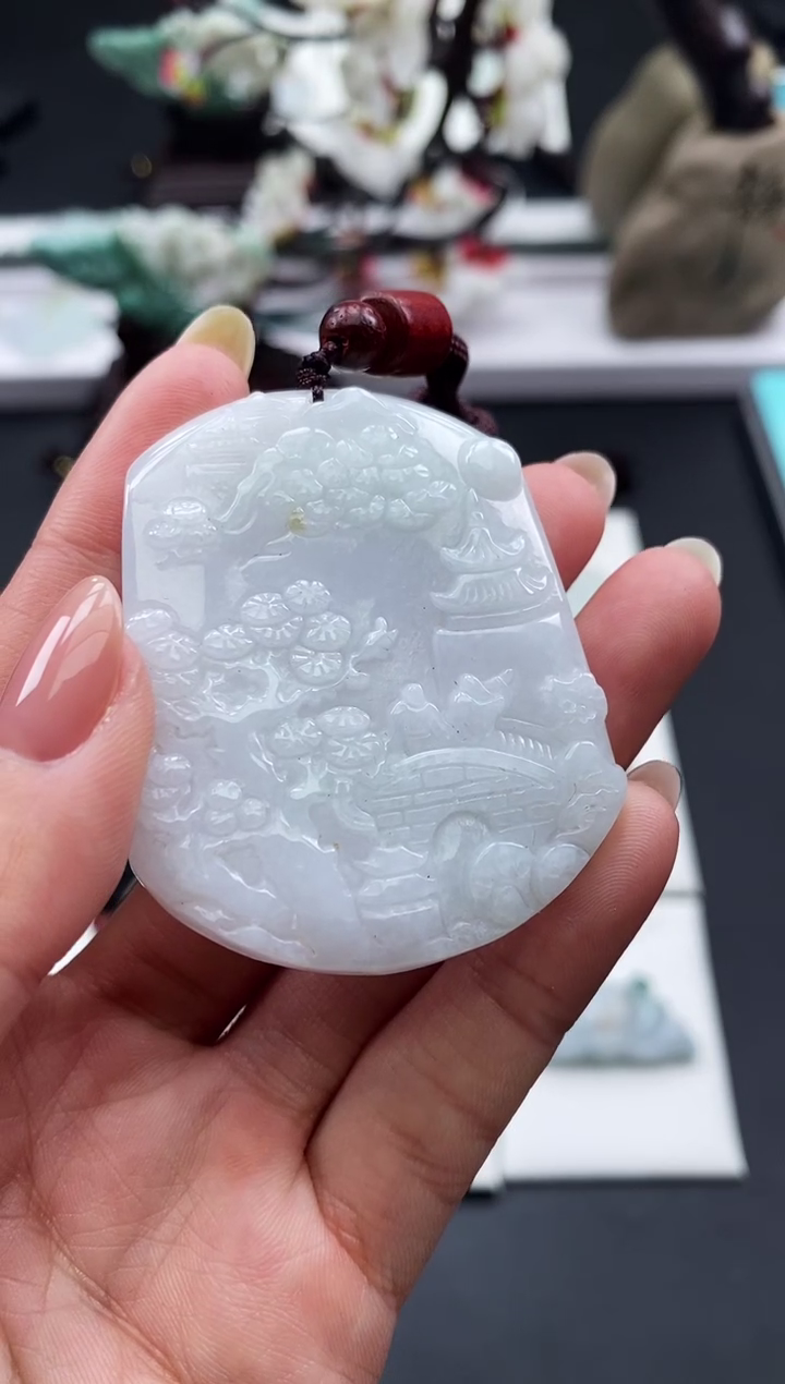 【闪购商品】翡翠颈饰未镶嵌天然缅甸A货翡翠