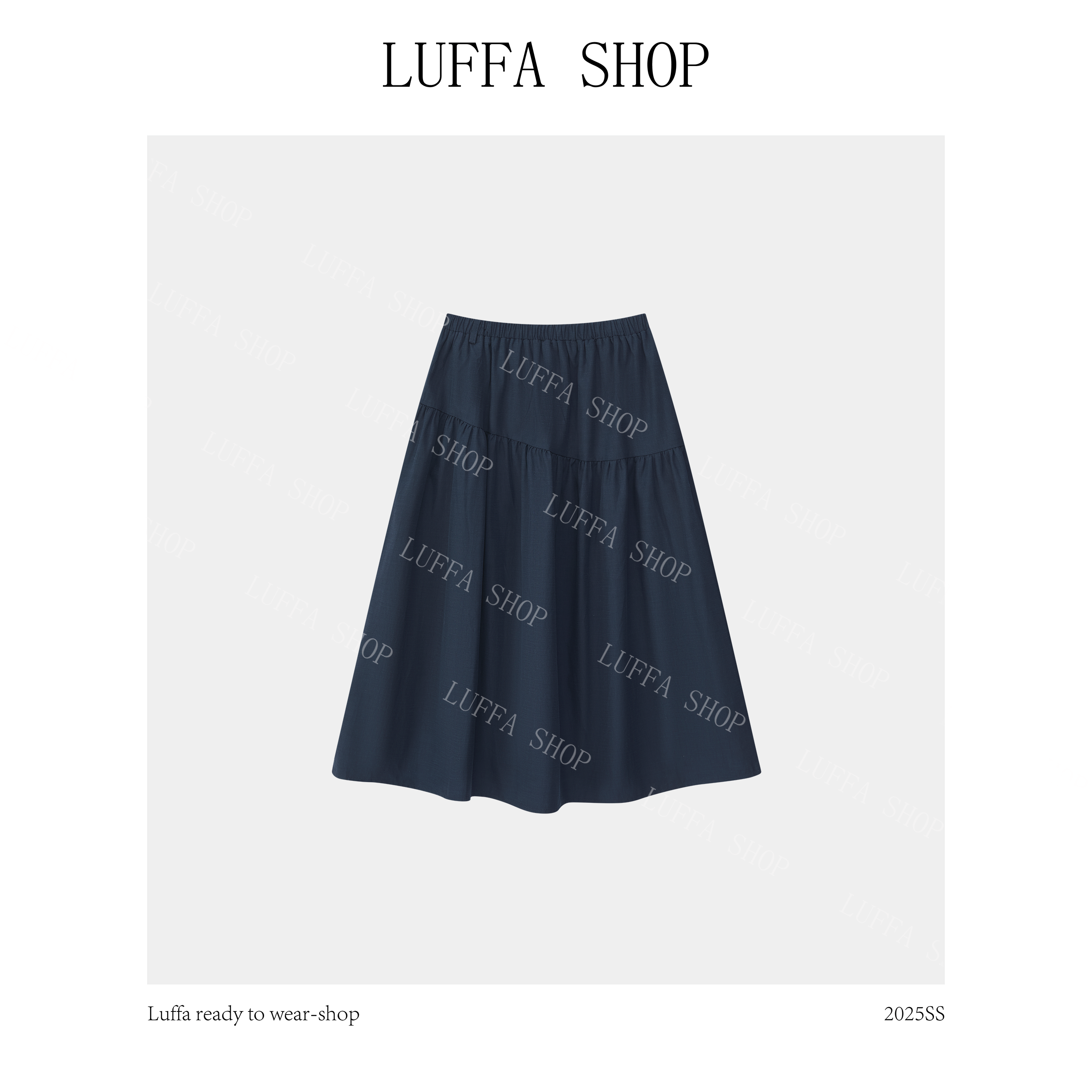 【Luffa shop】“清风低语”韩版休闲时尚百搭半裙QZ20250437