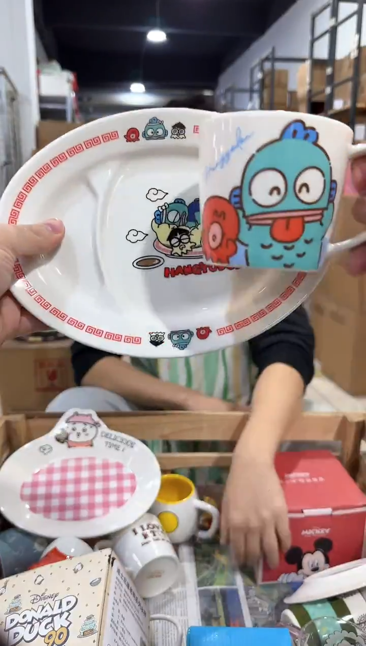 瓷片小丑鱼一杯一碟