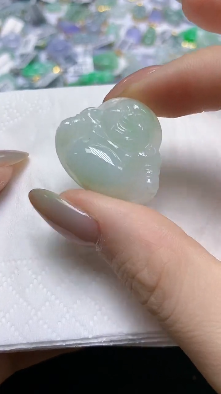 翡翠未镶嵌颈饰天然缅甸A货翡翠