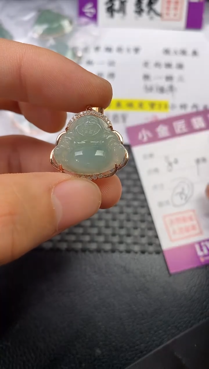 颈饰银S925镶嵌翡翠▞****?挂件