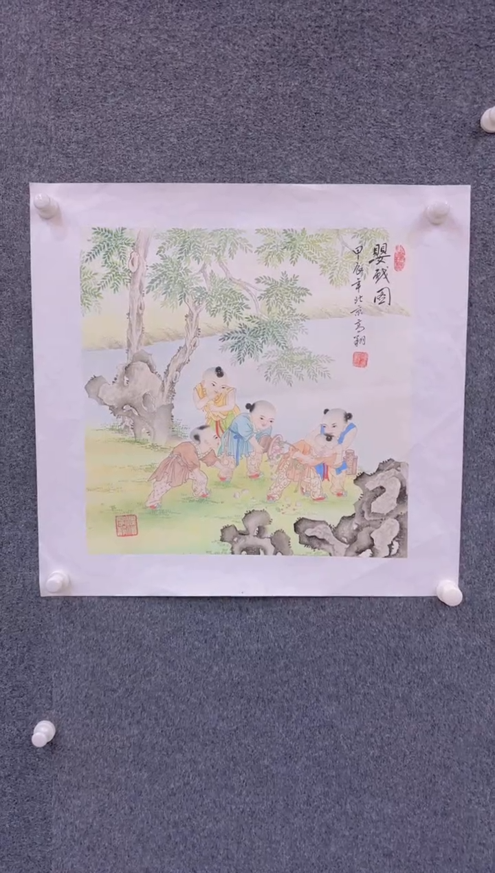 【闪购商品】国画1.31展馆-冯高翔斗方-人物137