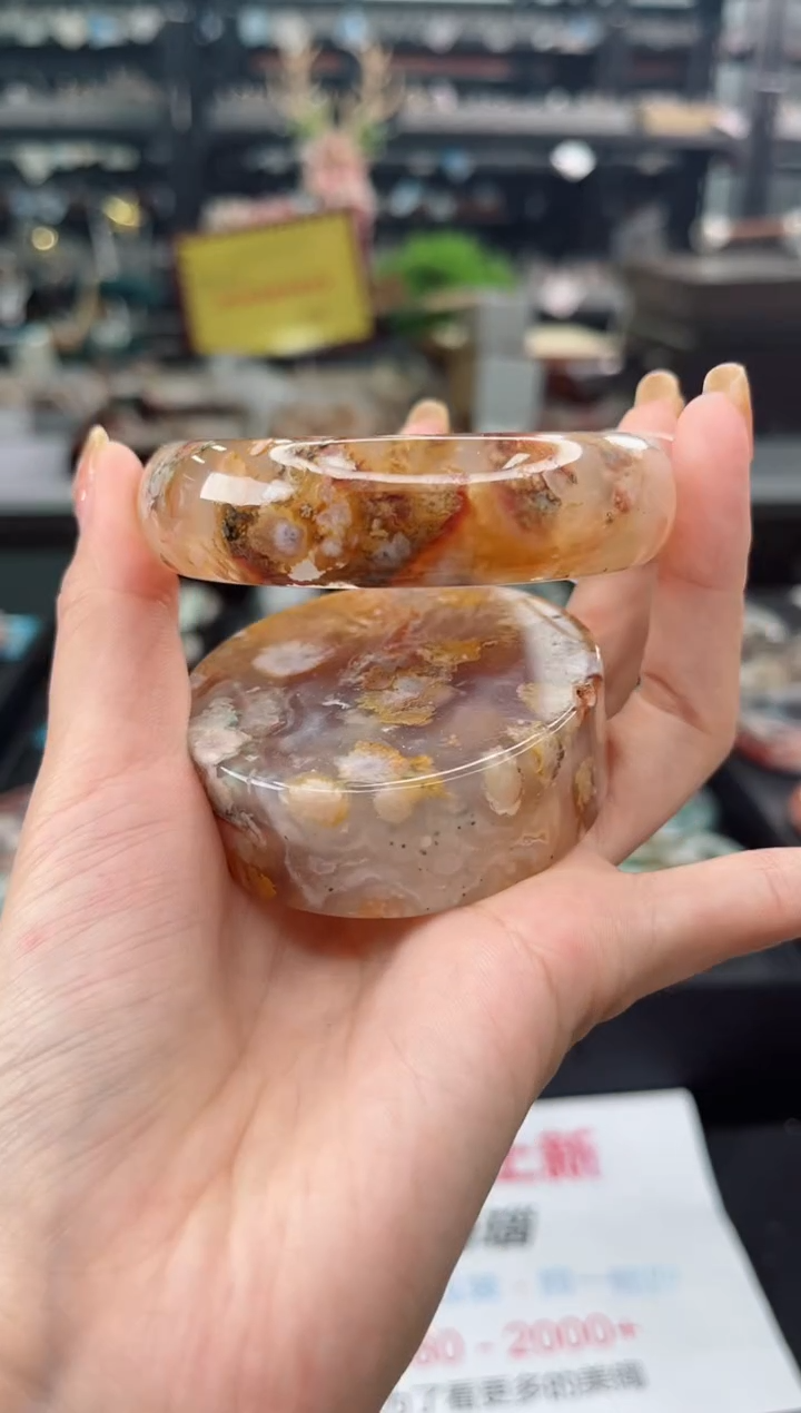 【闪购商品】石英质玉手镯未镶嵌61圈口（赠品镯心）S9318