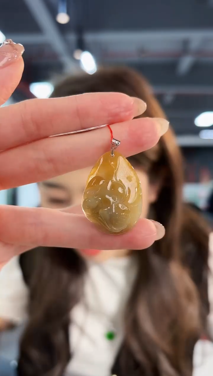 【闪购商品】翡翠颈饰18K金镶嵌缅料A货/支持复检/一件