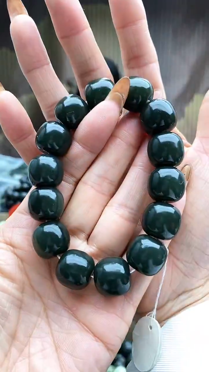 未镶嵌手串和田玉老型且末蓝16