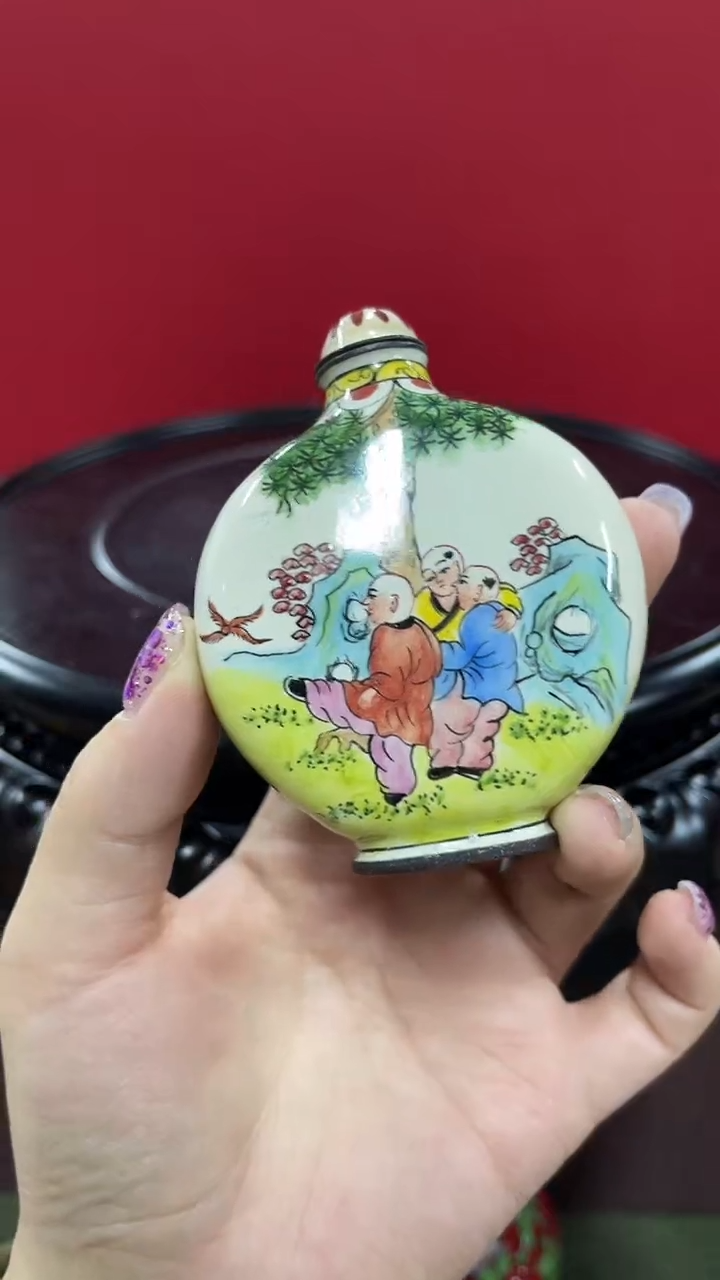 【闪购商品】非遗 铜胎画珐琅鼻烟壶