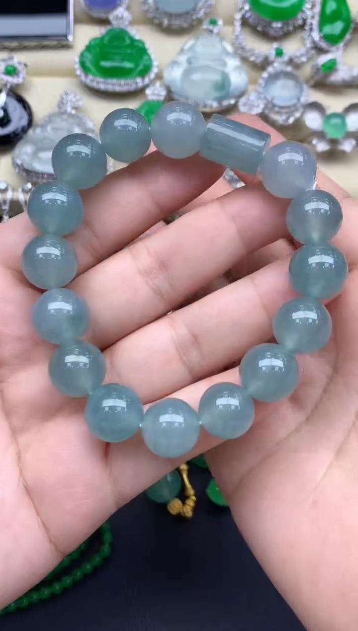 未镶嵌手链翡翠484-中国好珍宝