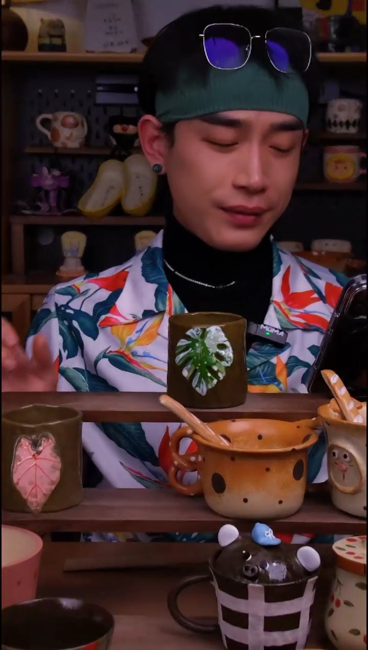 杯子陶景德镇可爱设计师款陶瓷