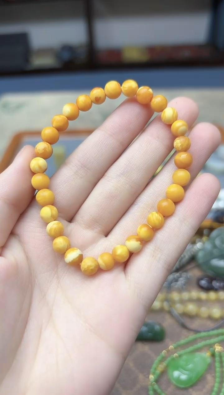 裸石蜜蜡未镶嵌蜜蜡手串LL