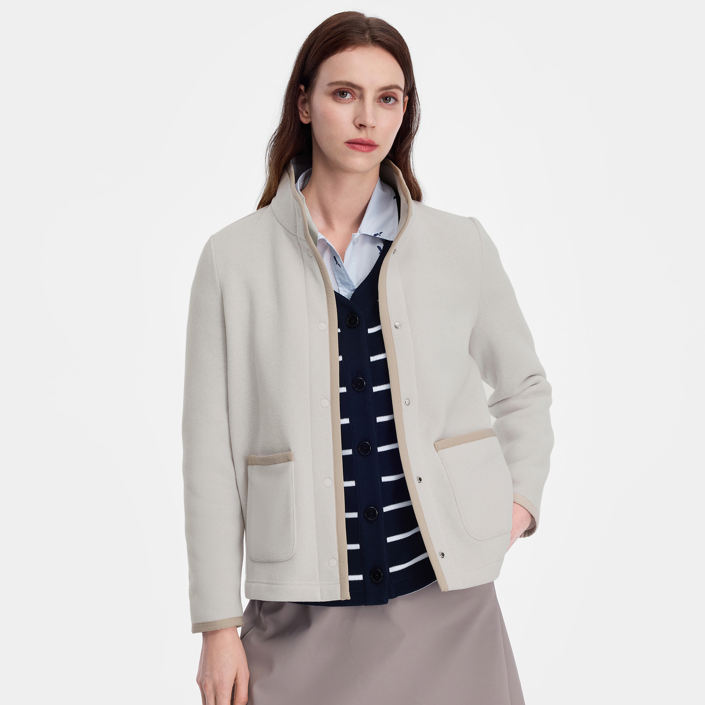 【25年秋冬】AIGLE艾高秋冬季新款运动户外休闲全拉抓绒衣女BO03