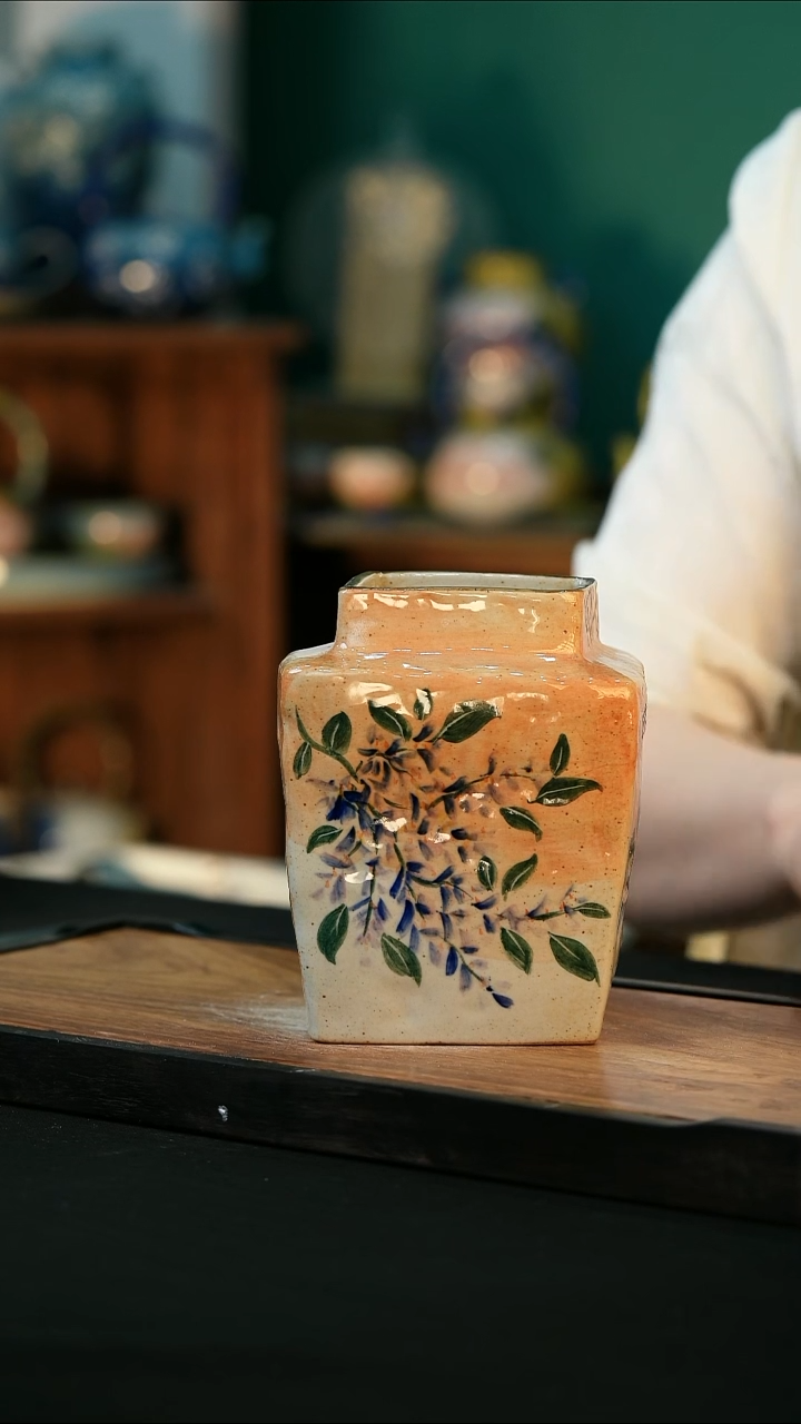 杯手绘心瓷陶瓷微瑕介意勿拍