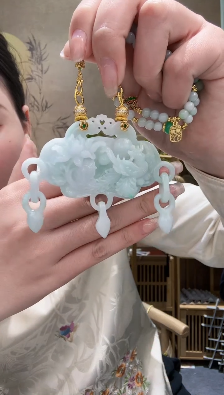 【闪购商品】翡翠耳饰未镶嵌吊坠