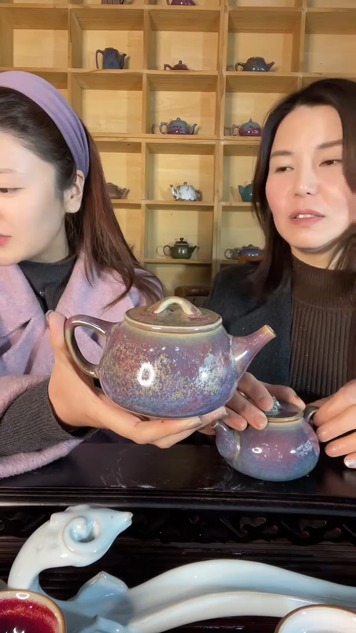 【闪购商品】摆件石瓢壶 土魂钧瓷