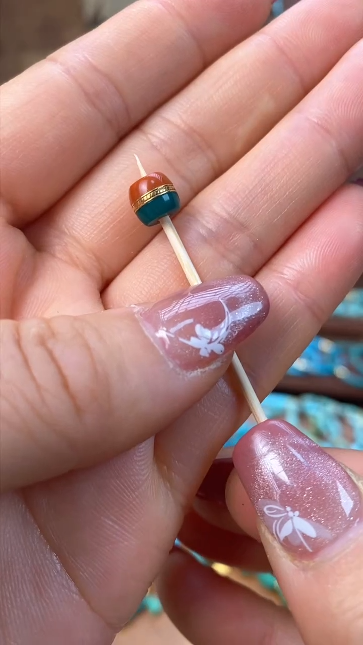 【闪购商品】绿松石挂件未镶嵌7mm汉堡珠