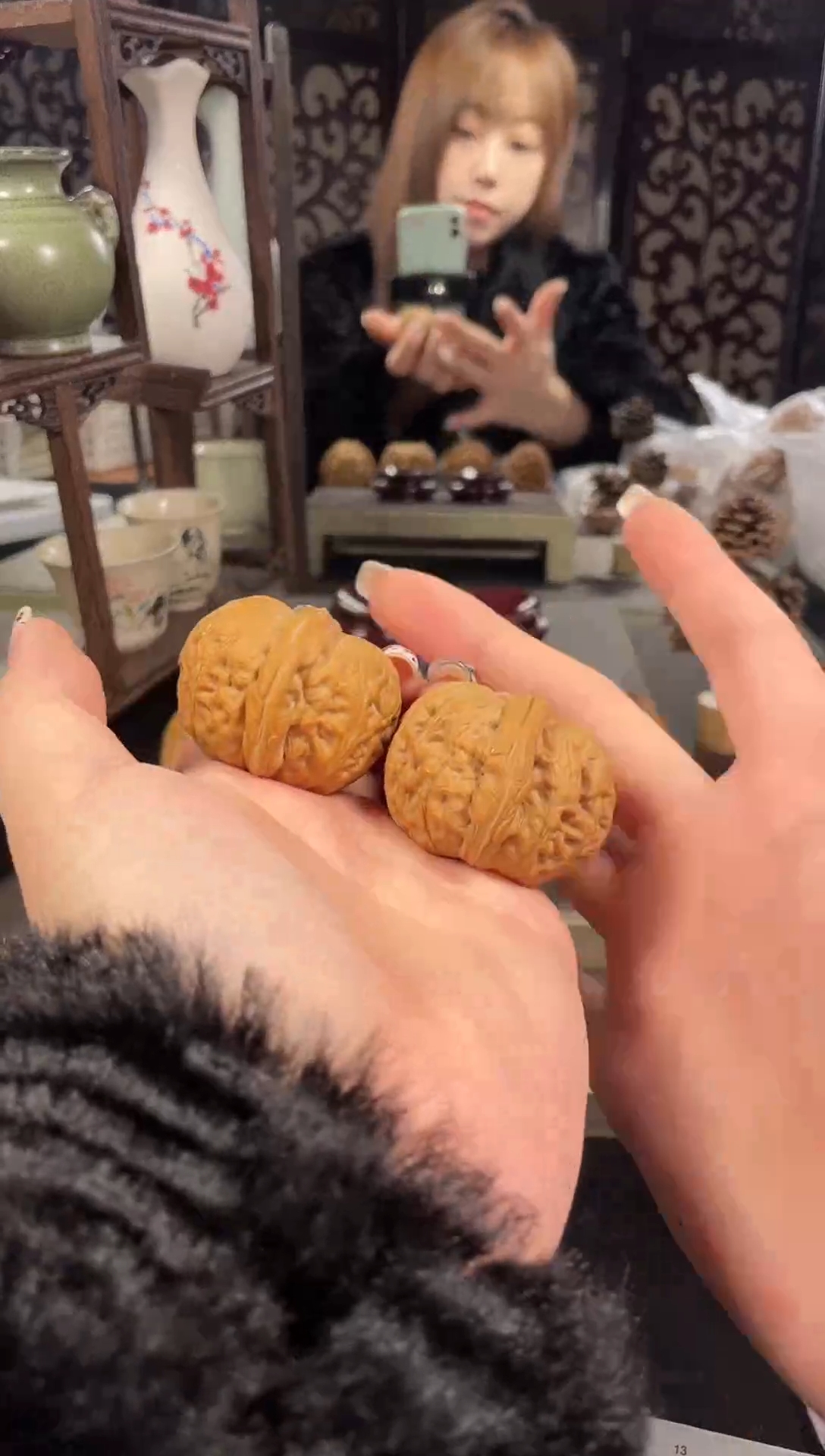 【闪购商品】文玩核桃把件平谷元宝42尺-4