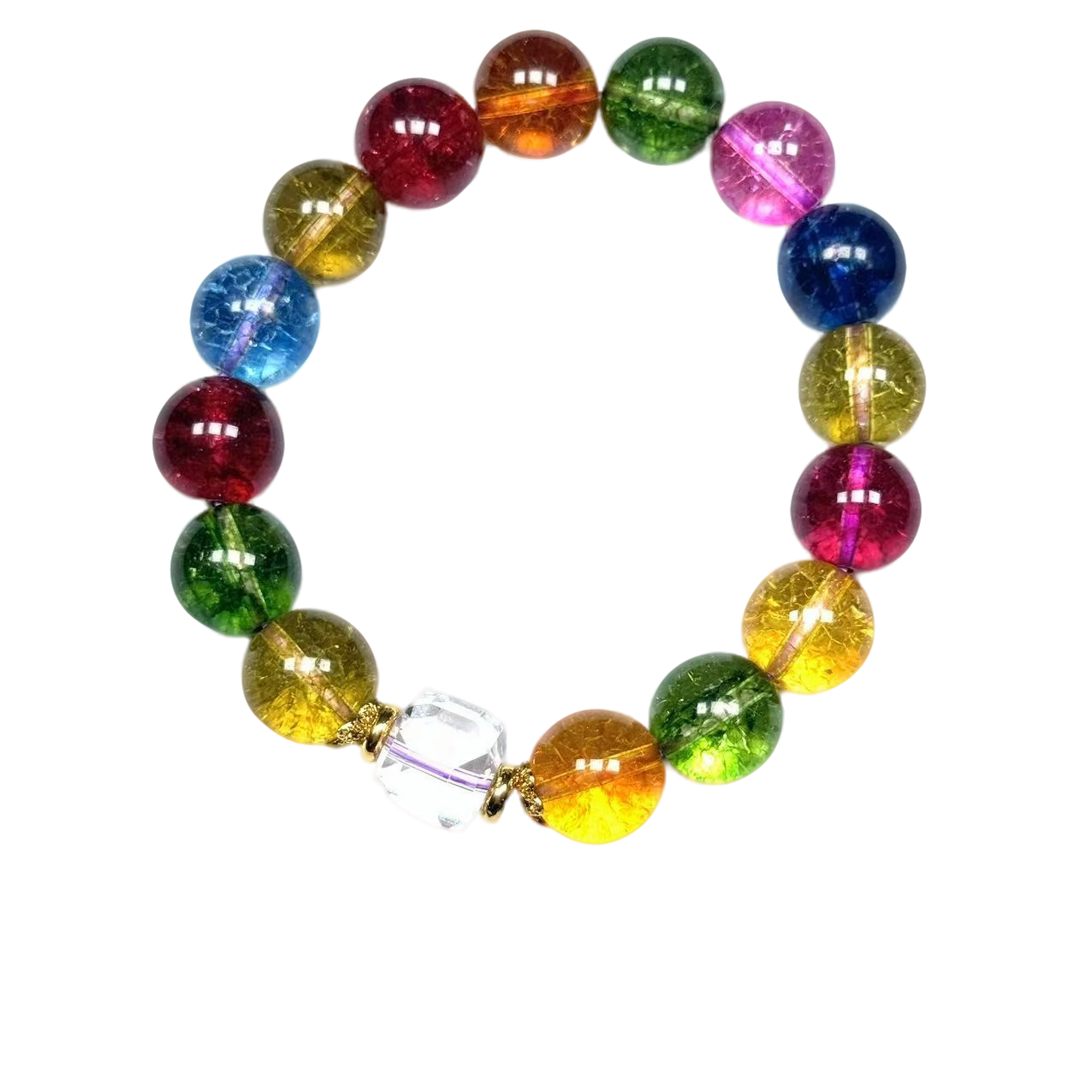 s1358-轻奢设计款多彩圆珠手串-赠礼盒