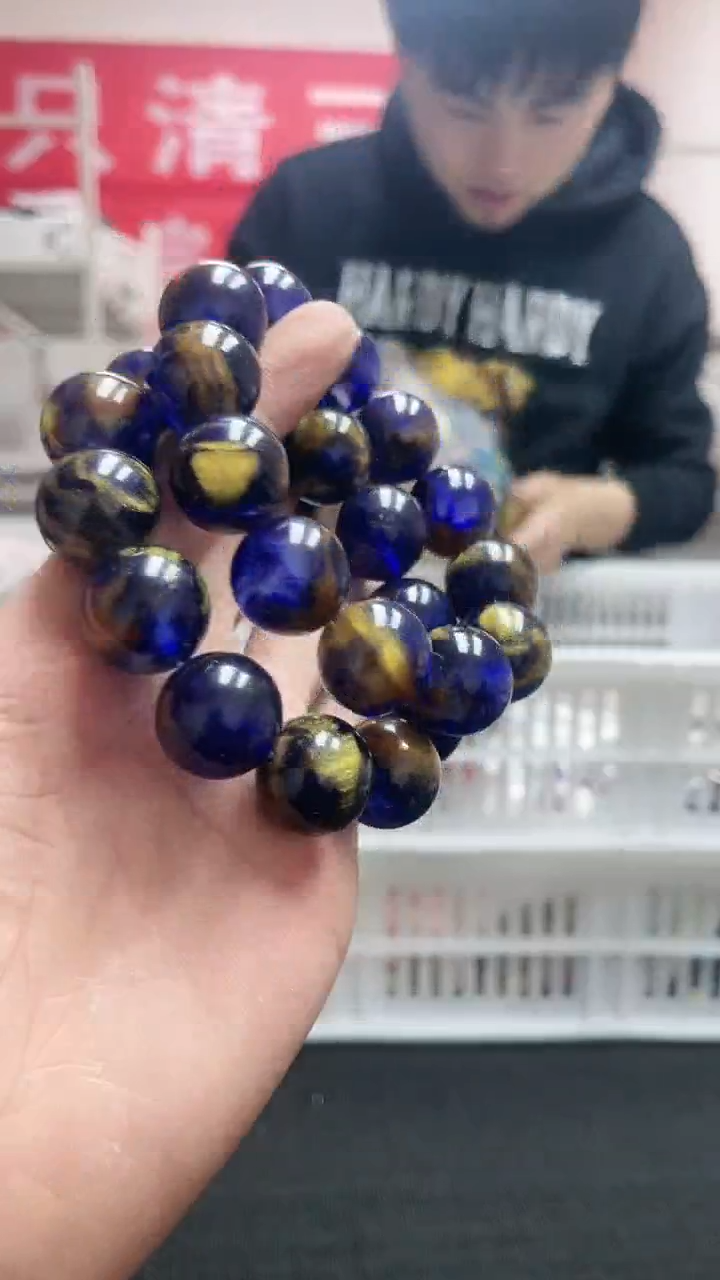 【闪购商品】海蓝宝石手链未镶嵌精美手串115