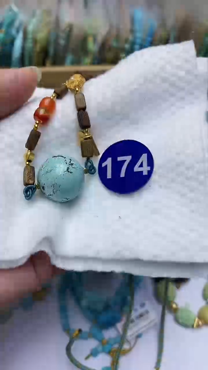 【闪购商品】绿松石项链银S925镶嵌174