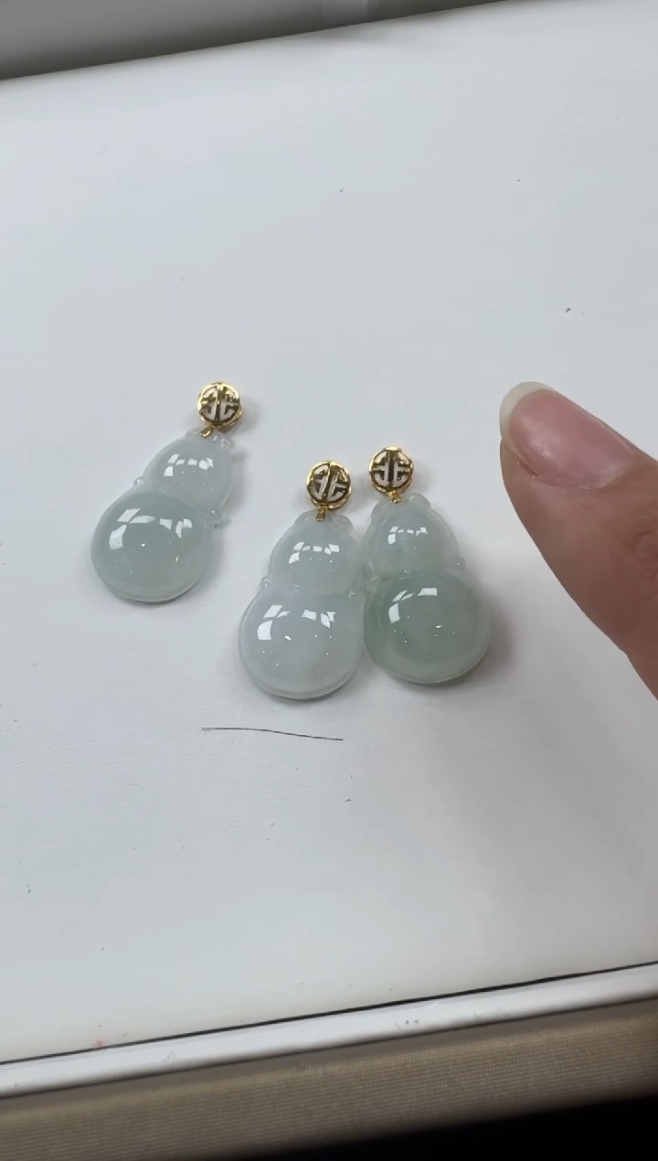 【闪购商品】翡翠颈饰18K金镶嵌YM277-2葫芦多样性发一