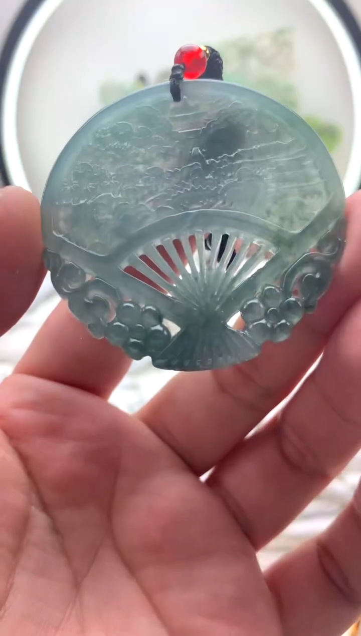 颈饰未镶嵌翡翠江山