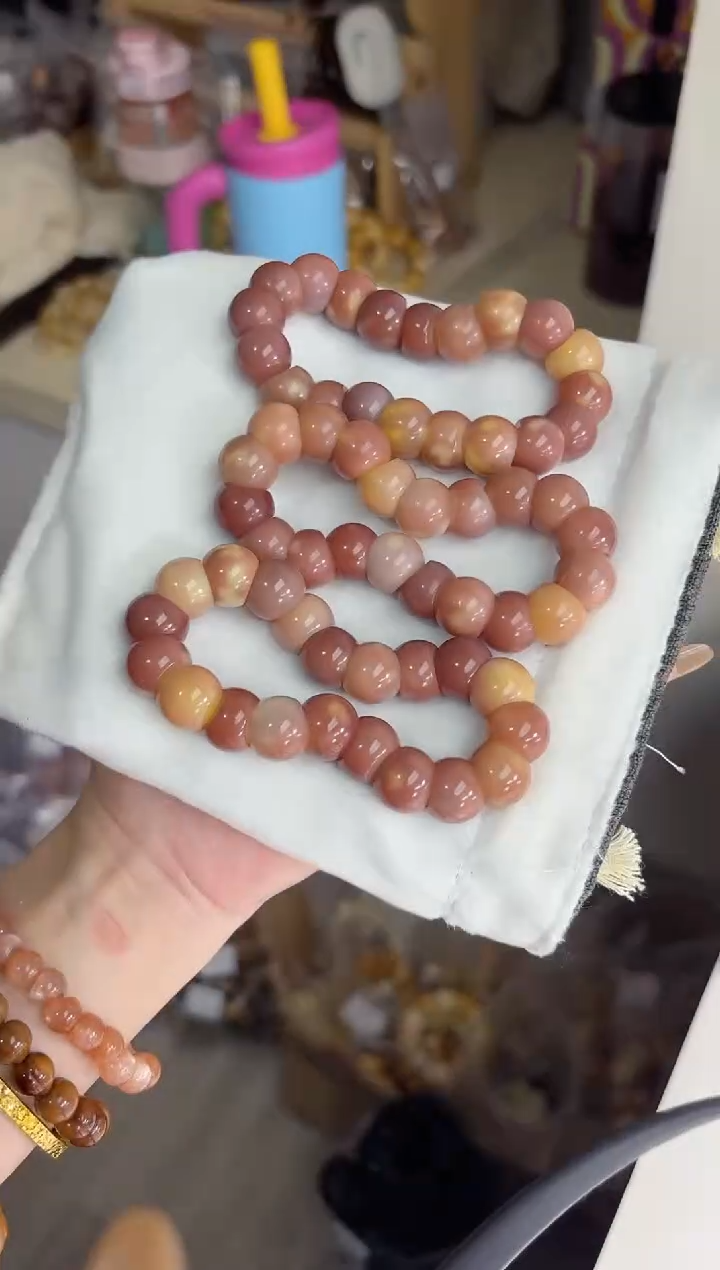 手串菩提根/象牙果沐j07紫美人玉化蒜瓣大肠14mm手串