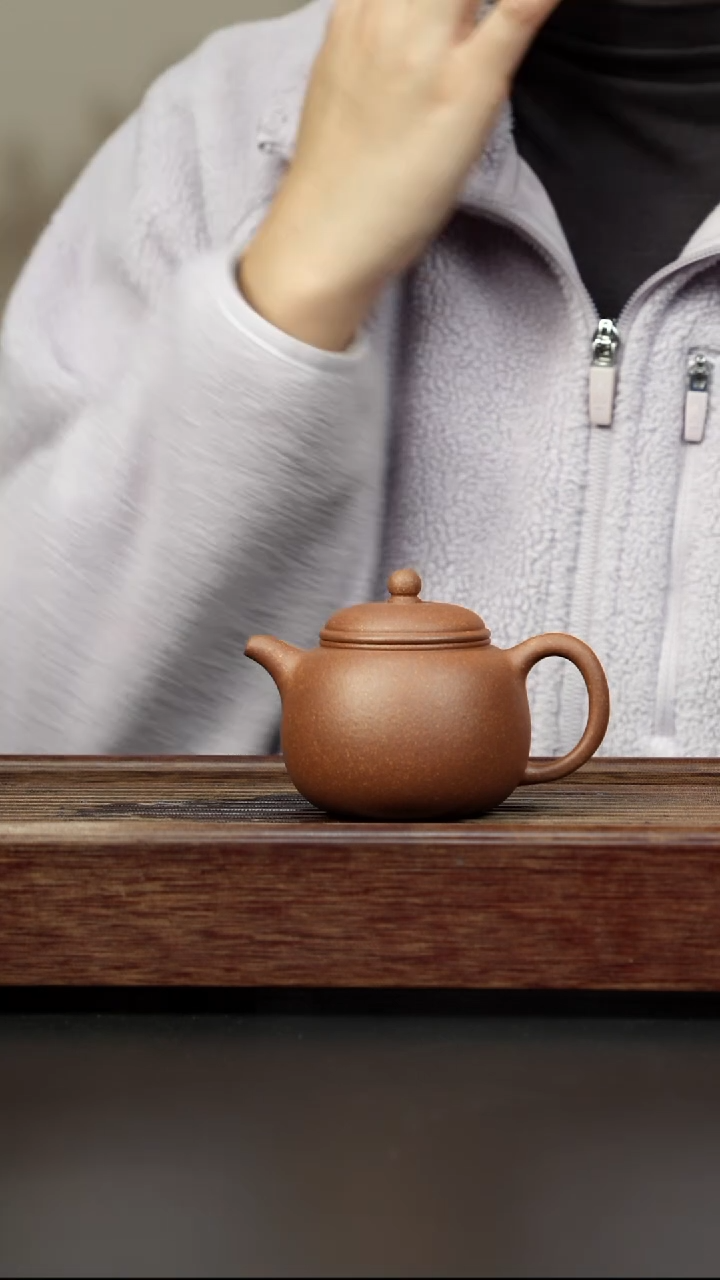 茶壶紫砂青降坡 小匏樽 170cc左右