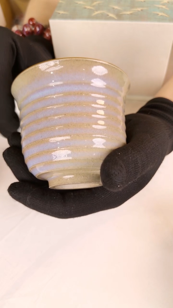 杯子钧瓷 螺旋纹-B级-025