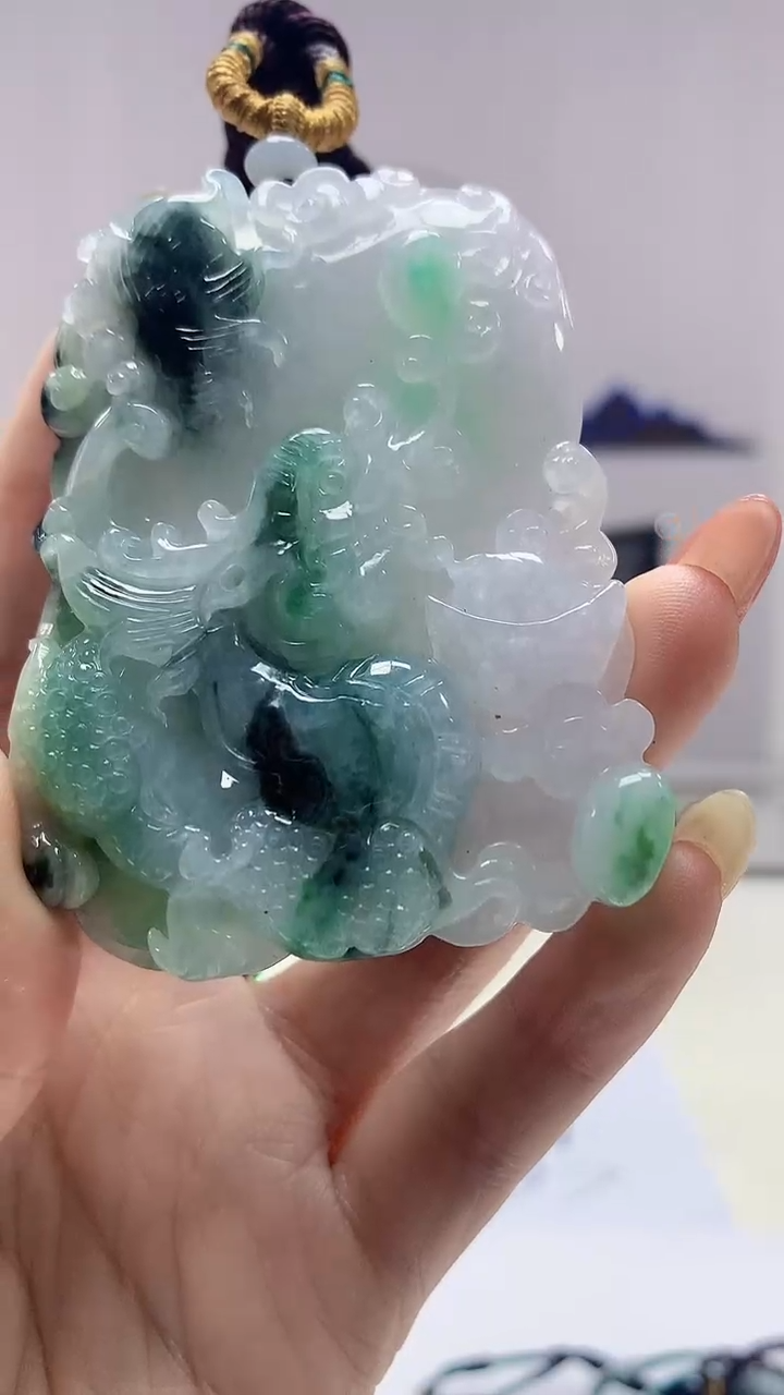 【闪购商品】定制翡翠未镶嵌0405DD-毛货挂件53