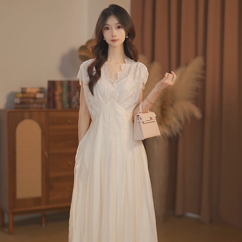 【大金】夏季新款轻晚礼服高级感气质显瘦收腰连衣裙-HZ948