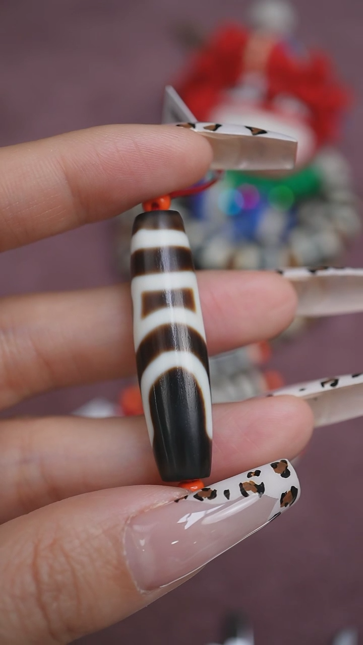 【闪购商品】玛瑙/玉髓颈饰未镶嵌蚀花玛瑙珠定制编绳