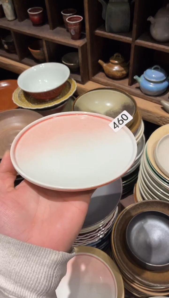 瓷片盏**酒460桃夭小盘1个