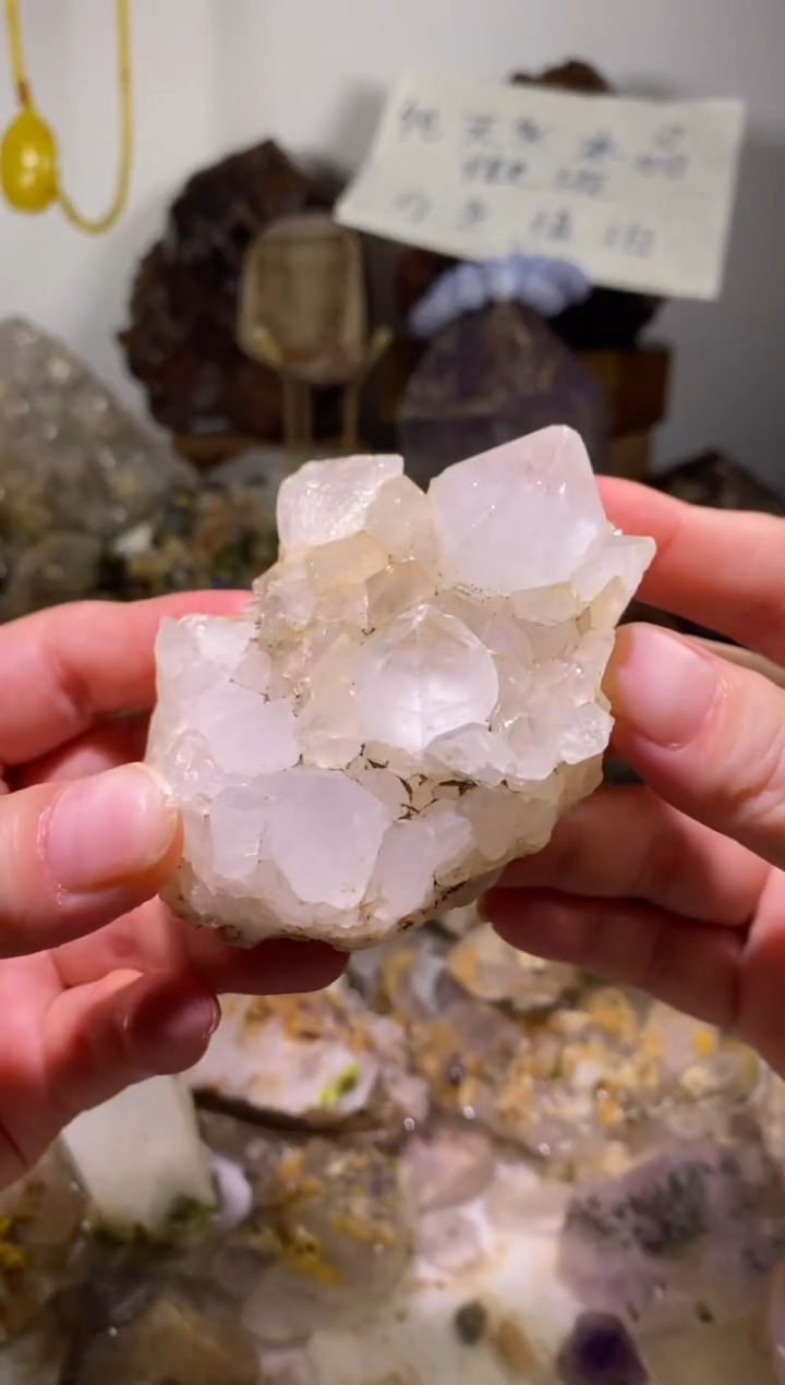 未镶嵌珠宝半成品水晶3号138g马岛晶花