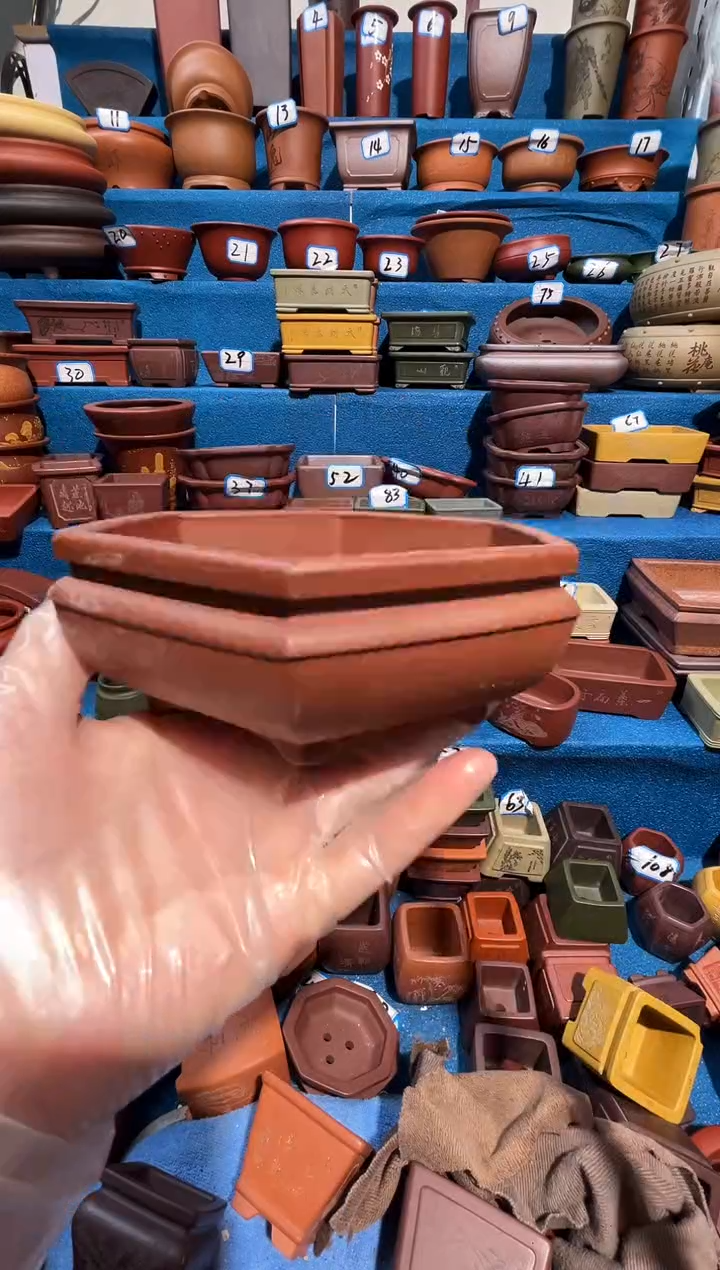 【闪购商品】紫砂紫砂花盆12.5*4