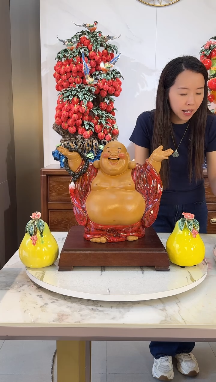 陶瓷石湾公仔拥有笑佛