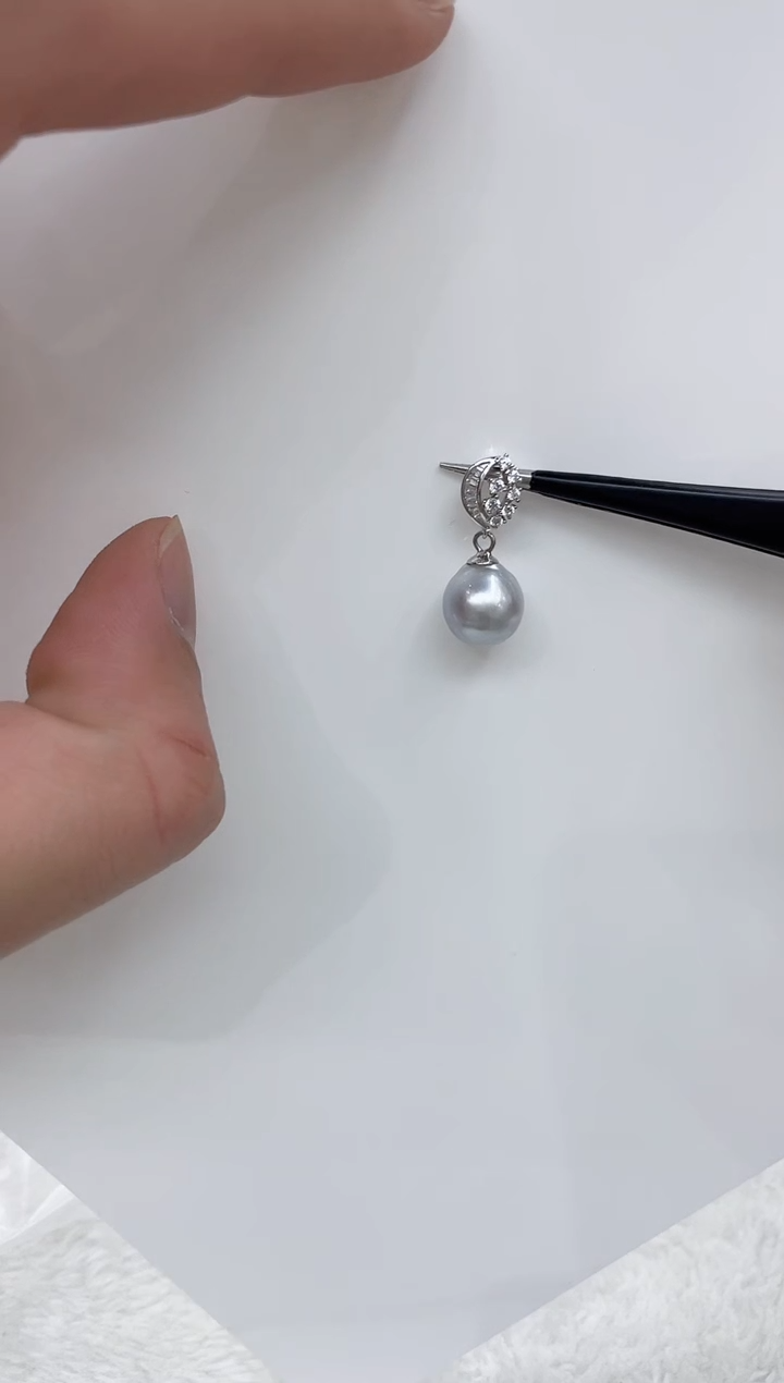 【闪购商品】海水珍珠吊坠(不含链)银S925镶嵌海水珍珠吊坠