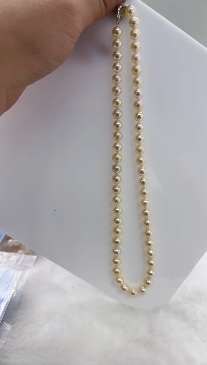 【闪购商品】海水珍珠DA未镶嵌t861 羽皇金串8