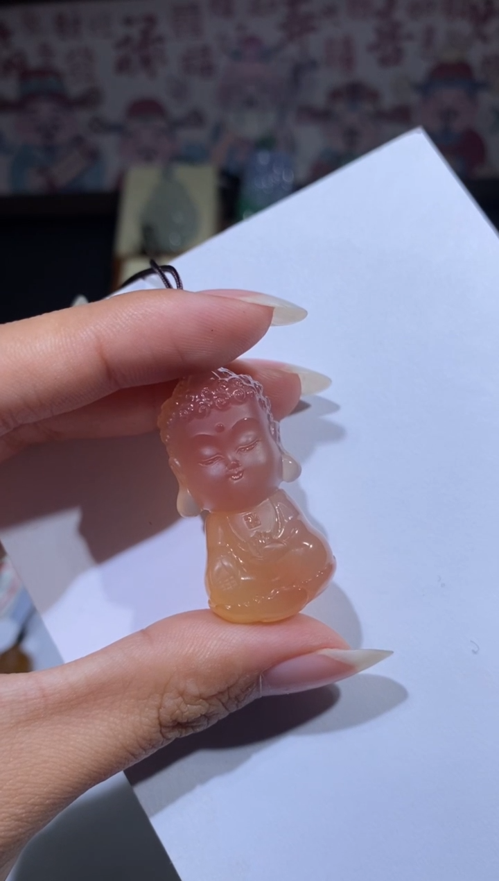 【闪购商品】玛瑙/玉髓颈饰未镶嵌阿弥陀佛宝宝佛