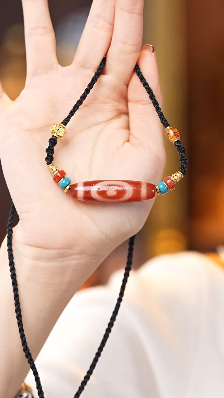 玛瑙/玉髓（覆膜）颈饰未镶嵌红肉TD锁骨链