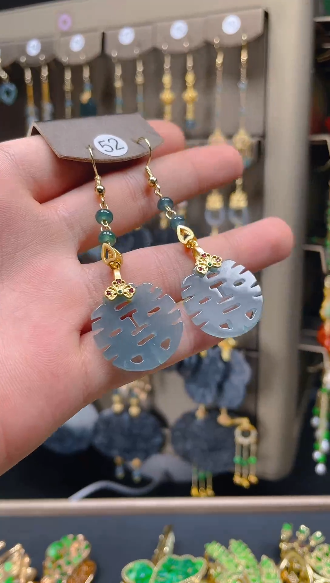 【闪购商品】翡翠耳饰合金0116翡翠饰品